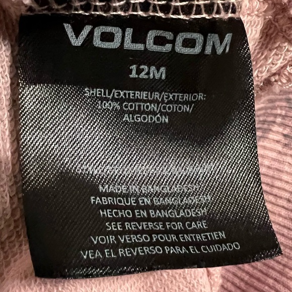 Volcom Stripe Cotton Hoodie & Joggers Set Dusty Purple - Picture 8 of 8